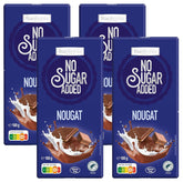 frankonia CIOCOLATĂ FĂRĂ ZAHĂR ADĂUGAT Ciocolată cu nuga, fără gluten, 100 g (pachet de 4)