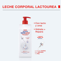Lactourea reparierende Körpermilch mit Protein Calcium, Sofortige Absorption, 48 Stunden Ernährung und Reparatur, Geeignet für dry und extra dry Haut, 800 ml