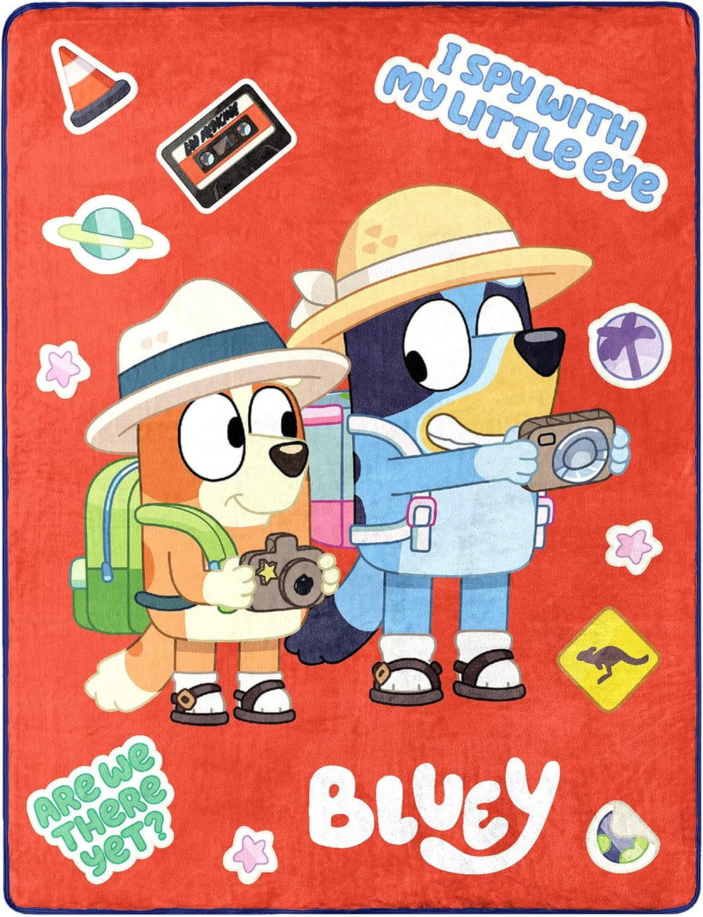 Deka Northwest Bluey Silk Touch, 116,8 x 152,4 cm, cestovní postele a přikrývky Northwest Roadtrip 46" x 60"