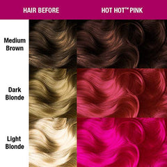 Manic Panic Hot Hot Pink Classic Cream, Vegano, fără cruzime, vopsea de păr semipermanentă 118ml Vopsea pentru par Naty Shop