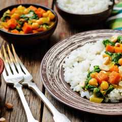 ASHOKA - Instantní kari se špenátem, bramborami a rýží - (1 x 250 g)