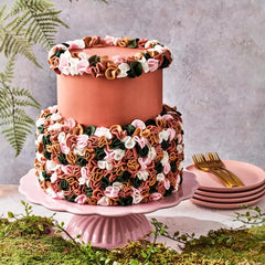 FunCakes fondant rulat Shimmering Rose: Ușor de utilizat, neted, flexibil, moale și pliabil, perfect pentru decorarea prăjiturilor, halal, kosher și fără gluten. 250 g Pasta de zahar Naty Shop