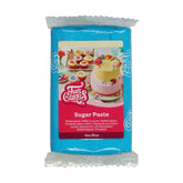 FunCakes Sea Blue fondant laminat: ușor de utilizat, neted, flexibil, moale și pliabil, perfect pentru decorarea prăjiturilor, halal, kosher și fără gluten, 250 g Pasta de zahar Naty Shop Default Title