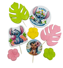 Sada 8 jedlých ozdob na dort