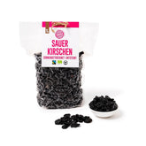 PAKKA - Cireșe organice Fairtrade uscate la soare 750g, cireșe organice recoltate sălbatice, neulei, neîndulcite direct de la micii fermieri din Samarkand, Uzbekistan, vegan, 750g Produse deshidratate Naty Shop Varianta 1: 750 G (1 pachet)