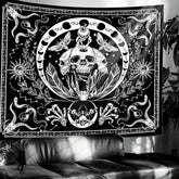 Tapiserie gothic halloween banner negru alb Casa - Accesorii si Decoratiuni Naty Shop Default Title