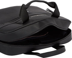 Tommy Hilfiger ESSENTIAL PU COMPUTER BAG geantă laptop pentru bărbați, Black, OS Bagaje și echipament de călătorie Naty Shop