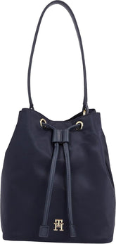 Tommy Hilfiger Femeii Poppy Bucket Aw0aw15218 Pungi, o singură dimensiune Genti Femei Naty Shop Albastru (Space Blue)