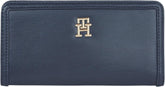 Tommy Hilfiger TH MONOTYPE LARGE SLIM WALLET Portofel pentru femei, Blue (Space Blue), OS Portofel Femei Naty Shop Titlu implicit