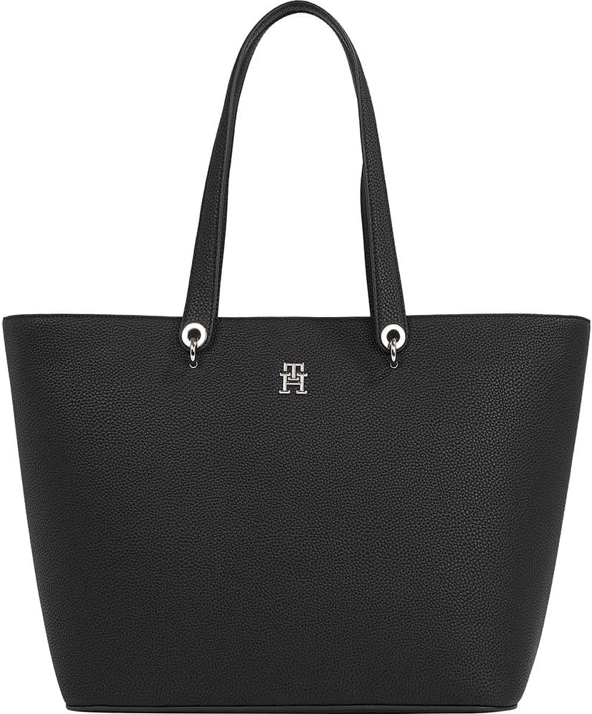 Tommy Hilfiger Tote sac sac Emblema mare Genti Femei Naty Shop Negru (negru)