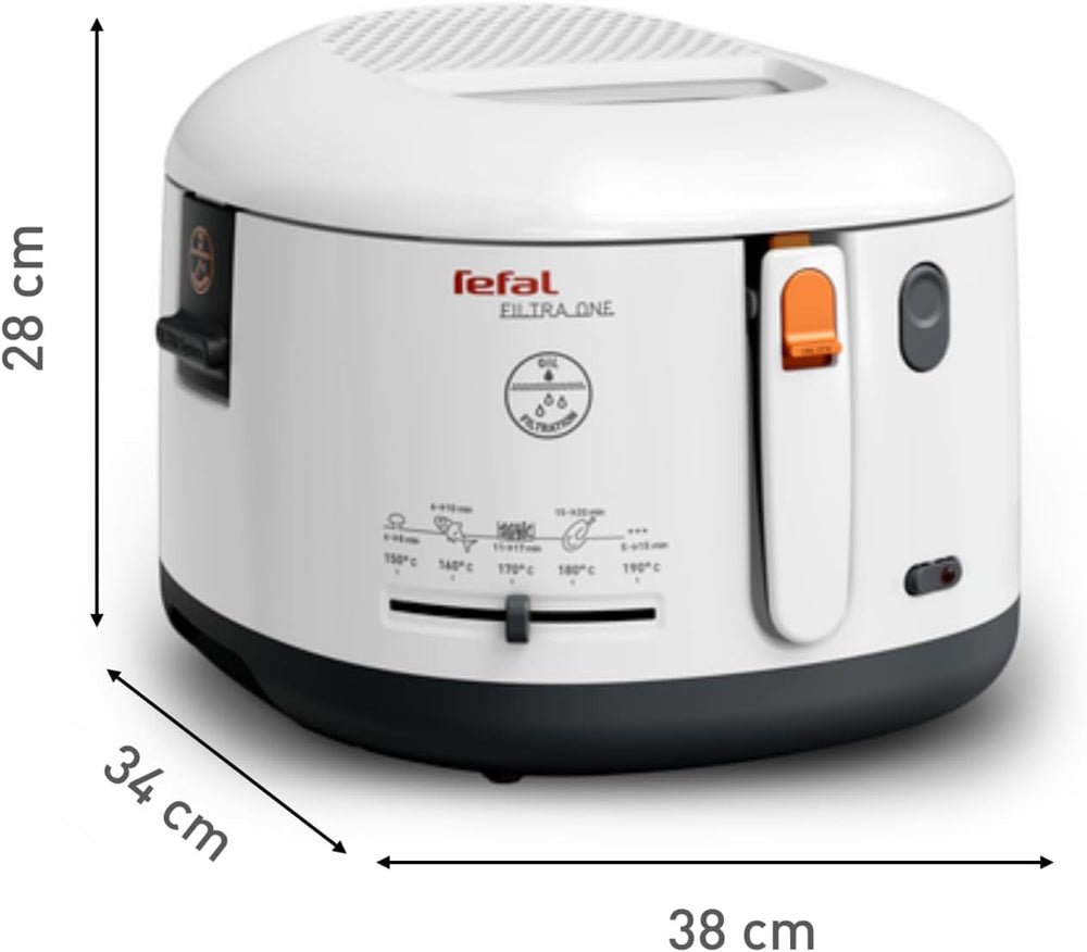 Fritéza Tefal FF1631 Filtra One, 1 900 W, Kapacita 1,2 kg Domácí spotřebiče Naty Shop