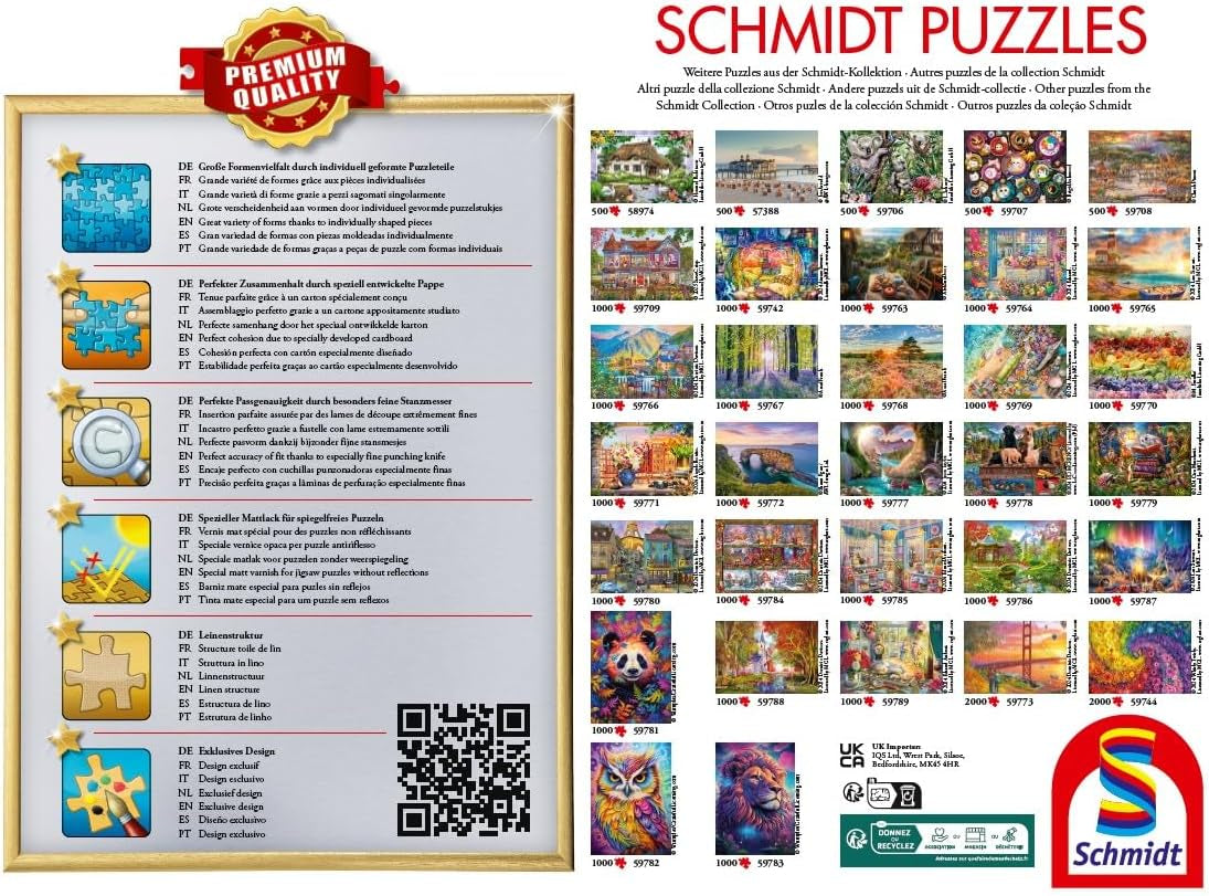 Schmidt Spiele 58324 Svět zvířat, skládačka 1000 dílků Puzzle Naty Shop