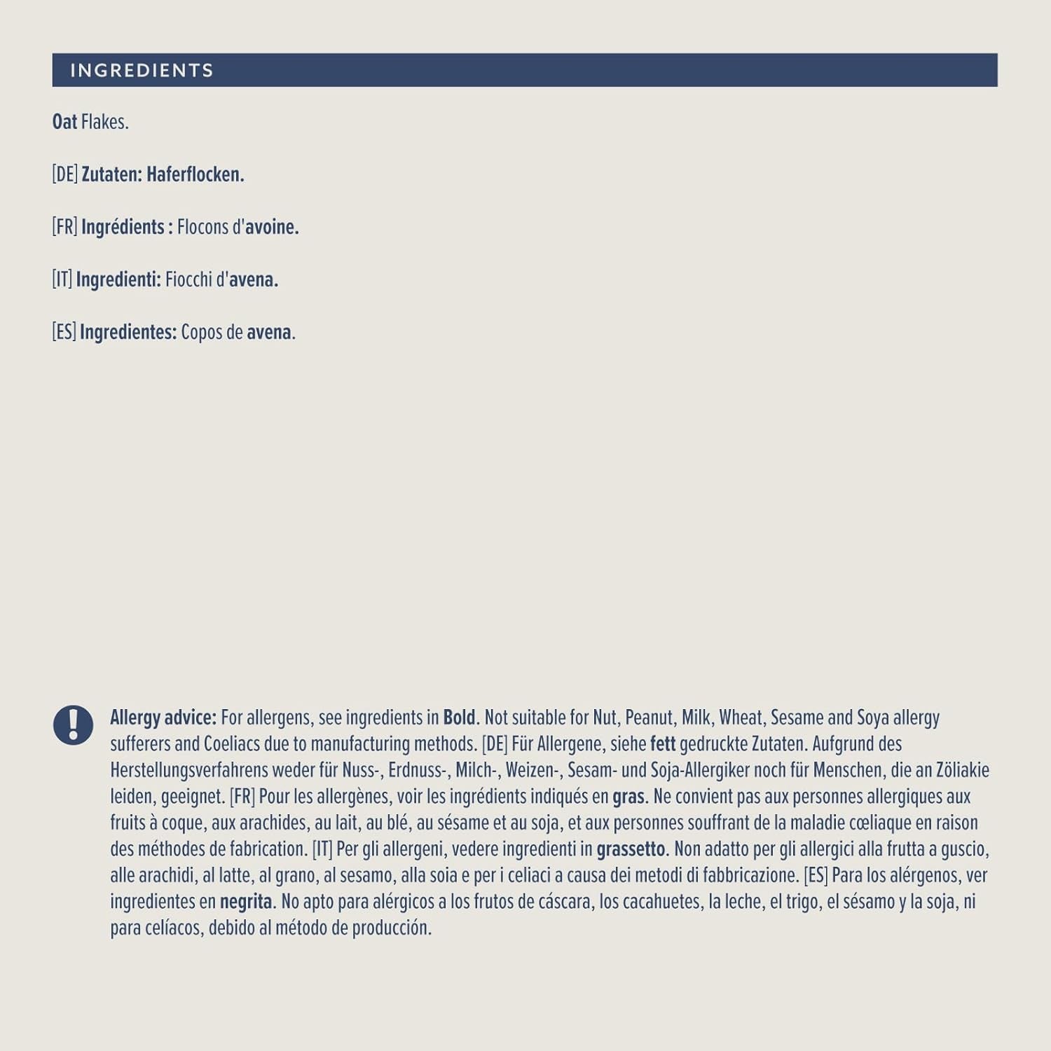 Amazon's Delicate Oatmeal, 500 g