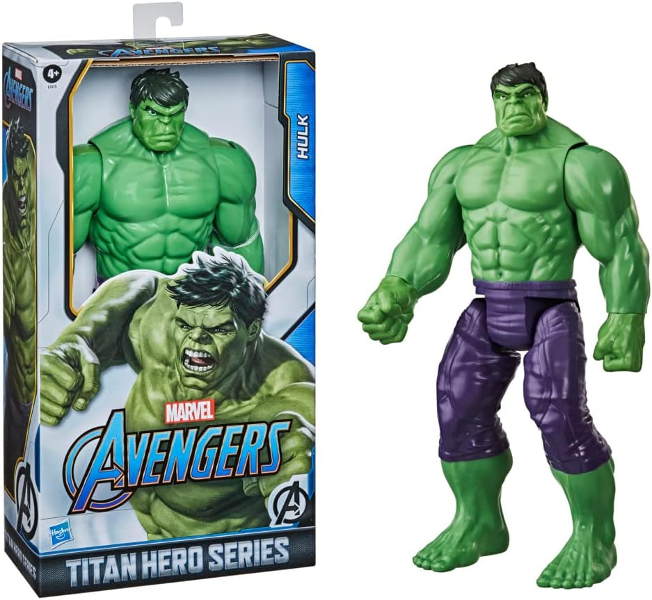 Hasbro E74755L2 Marvel Avengers Titan Hero Series Blast Gear Deluxe Hulk akční figurka 30cm velká hračka inspirovaná komiksy Marvel pro děti 4+ akční figurky Naty Shop