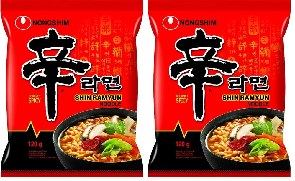 Nongshim - Instantní nudle Shin Ramyun - Multi Pack (20 x 120 g) - Design produktu se může lišit