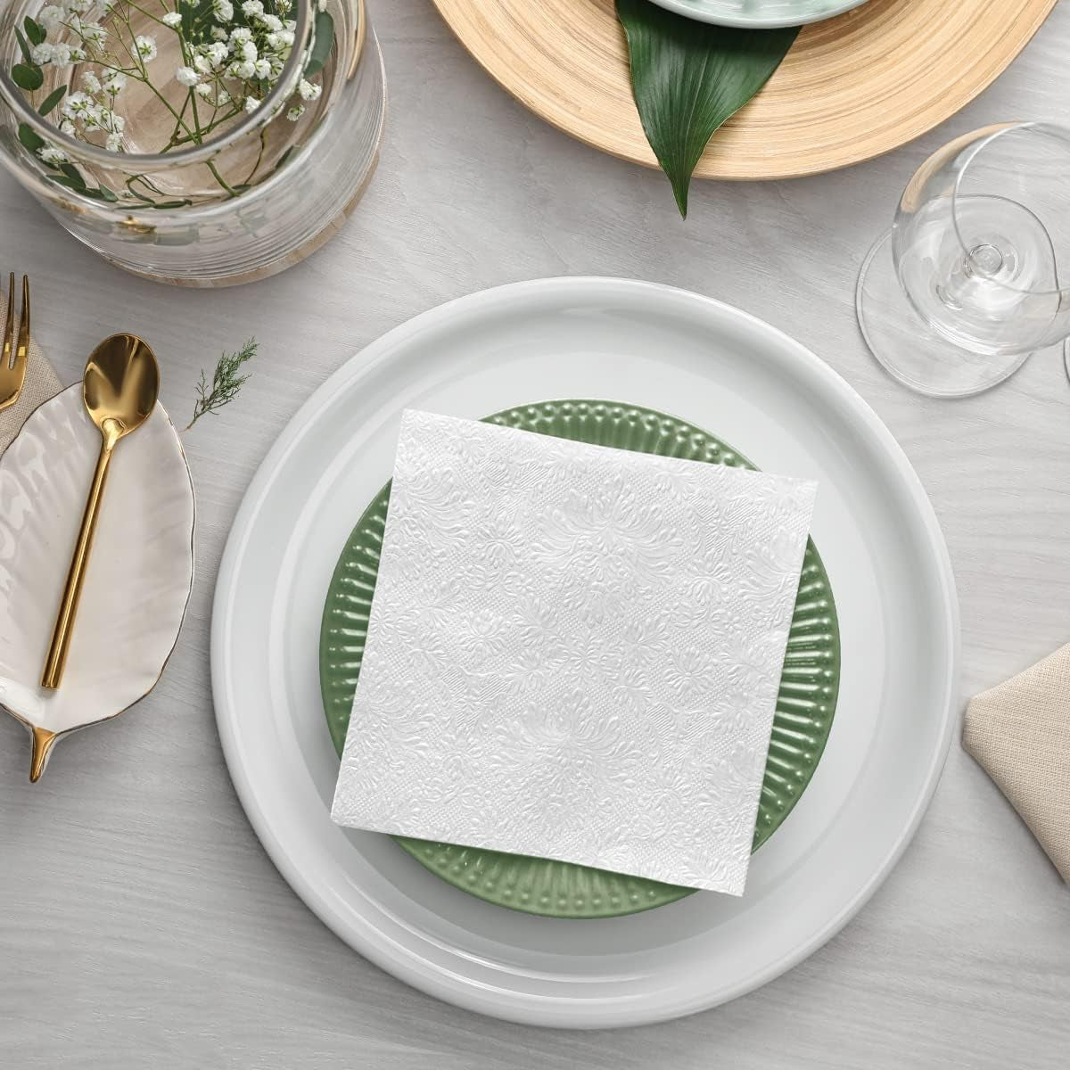 PAW - Șervețele 3 straturi (33 X 33 Cm) I 20 bucăți I Perfect pentru zile de naștere, petreceri, nunți, comuniuni și sărbători I Șervețele de hârtie colorate - ocazii speciale, ornamente I Inspiration Classic