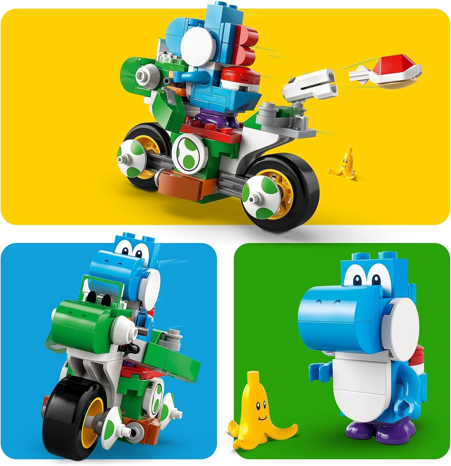 LEGO Super Mario: Mario Kart – kolo Yoshi, sběratelská sada Nintendo Adventure, dárek pro děti, chlapce, dívky a hráče 7+, sada figurky Yoshi 72031 Stavebnice Besuche den LEGO-Store