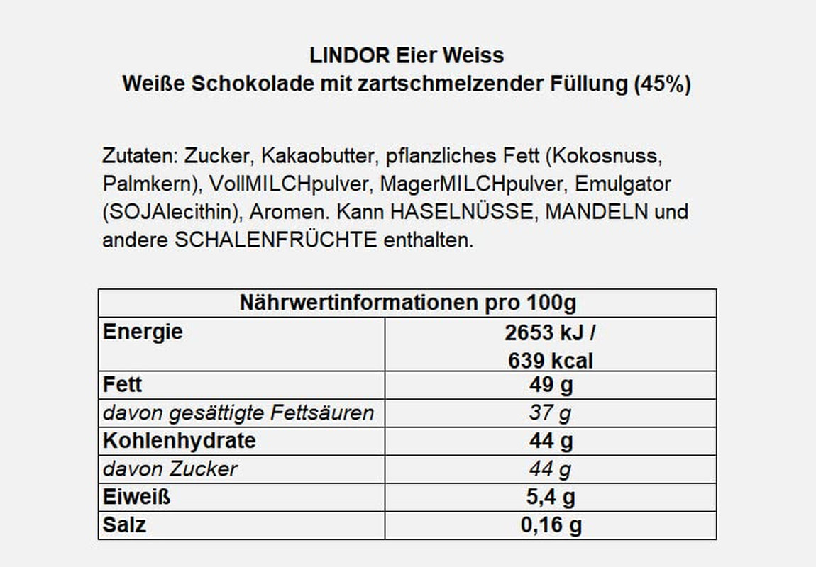 Vejce LINDOR s čokoládou Lindt | 4 krabice po 450 g | Vejce LINDOR s mléčnou čokoládou rozpouštějící se v ústech, bílou, tmavou a oříškovou náplní | Velikonoční čokoláda | Čokoládový dárek | Velikonoční vajíčka | Čokoládová vajíčka