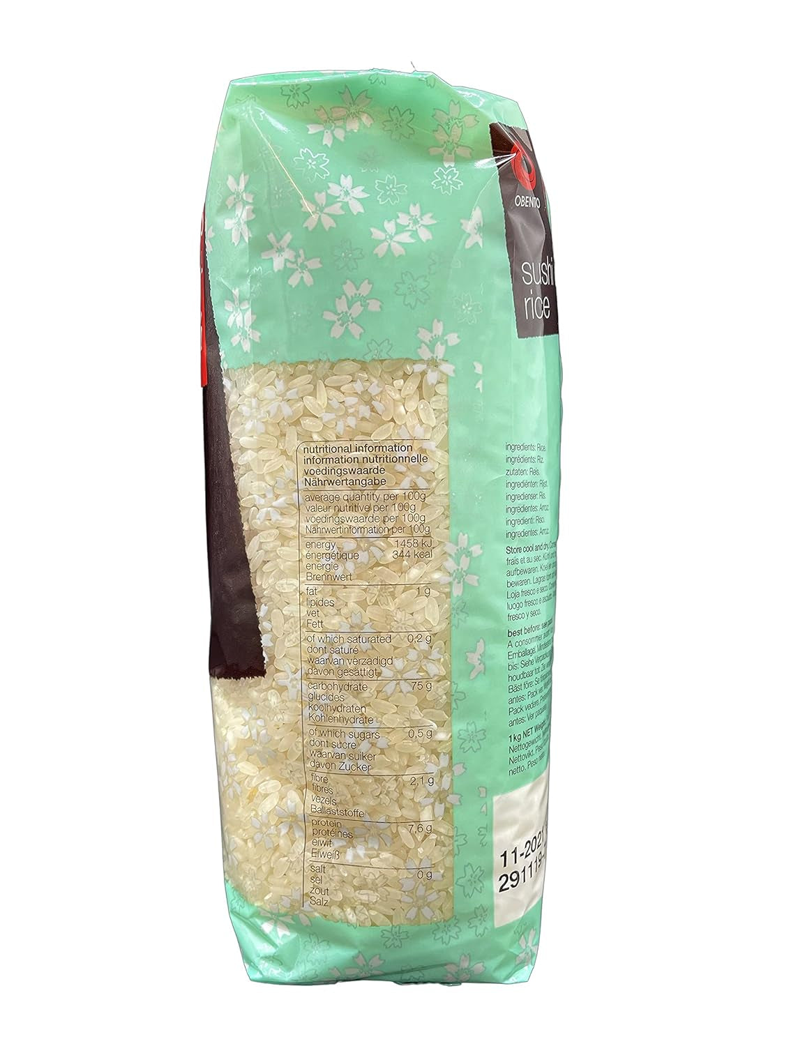 Sushi rýže, lepkavá rýže na nori rolky a další japonské sushi speciality, 1 kg (1 balení)