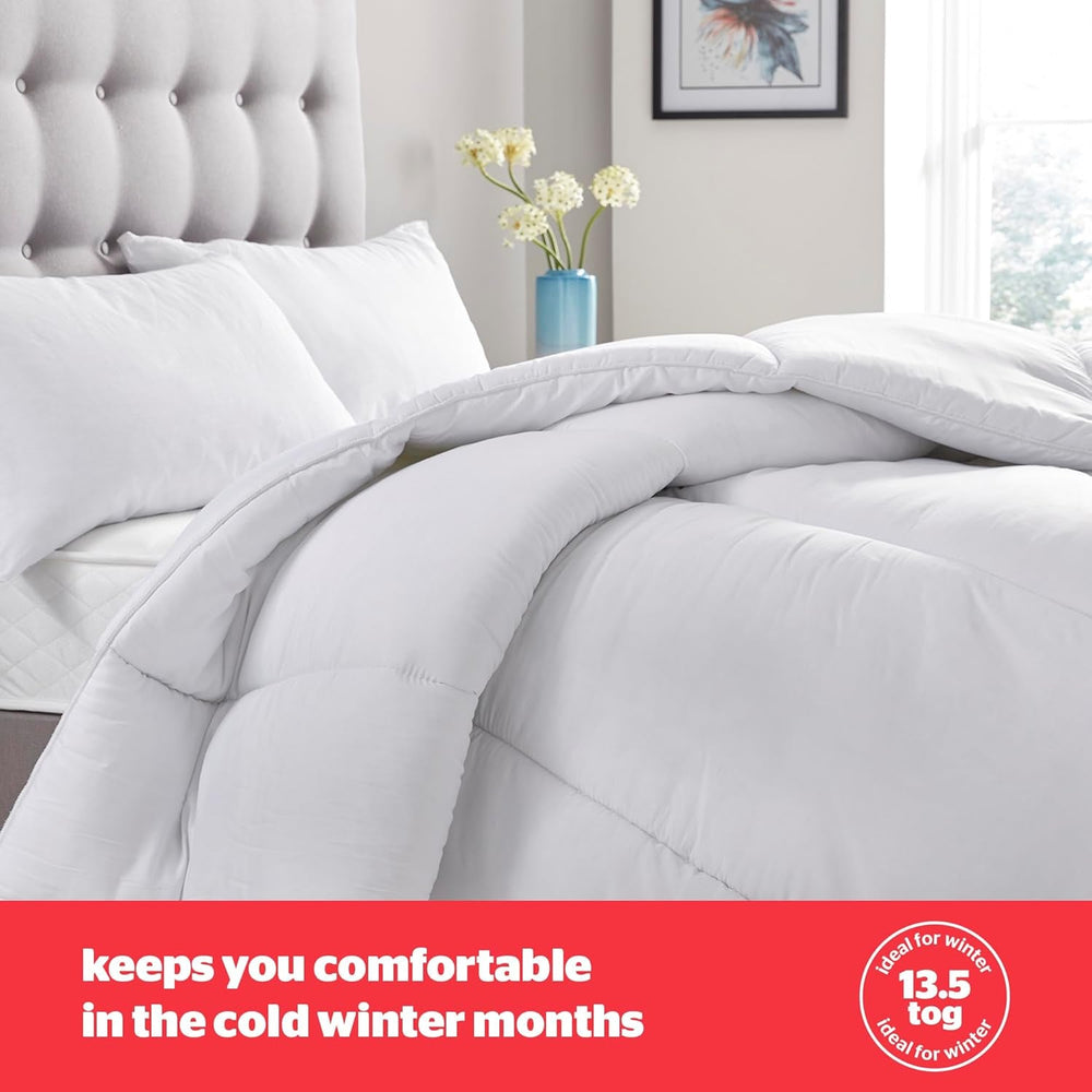 Plapumă Silentnight bounceback, 13,5 tog, king size, țesătură din amestec de bumbac, alb, king size Plapumi si pilote Naty Shop