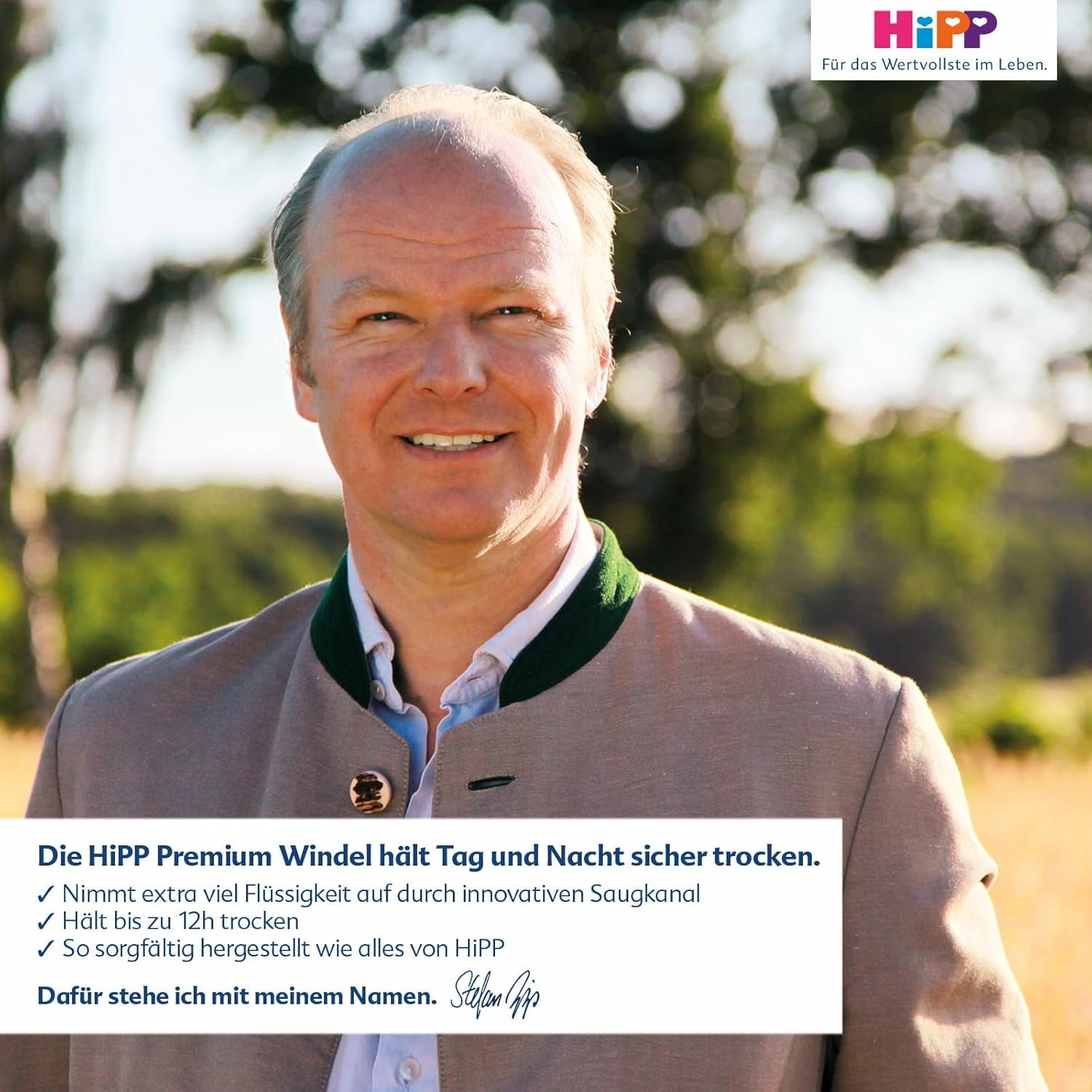 Plenka HiPP Extra Soft Premium Velikost 1 Novorozenec 2-5 kg, 72 kusů (3 balení po 24), s 3cestnou ochranou proti protečení a dvojitou ochranou kůže