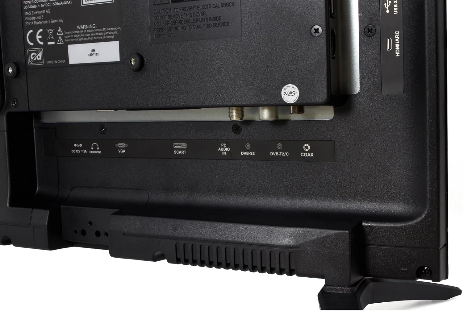 XORO HTC 1949 V2 (televizor LED de 18,5", DVD, tuner triplu (DVB-S2/T2/C), player media, CI+, DC12V)