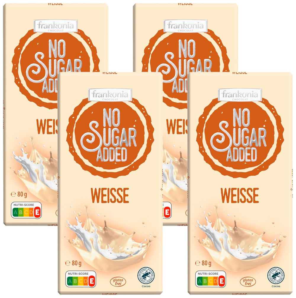 frankonia ČOKOLÁDA BEZ PŘIDANÉHO CUKRU Bílá čokoláda bezlepková, 80 g