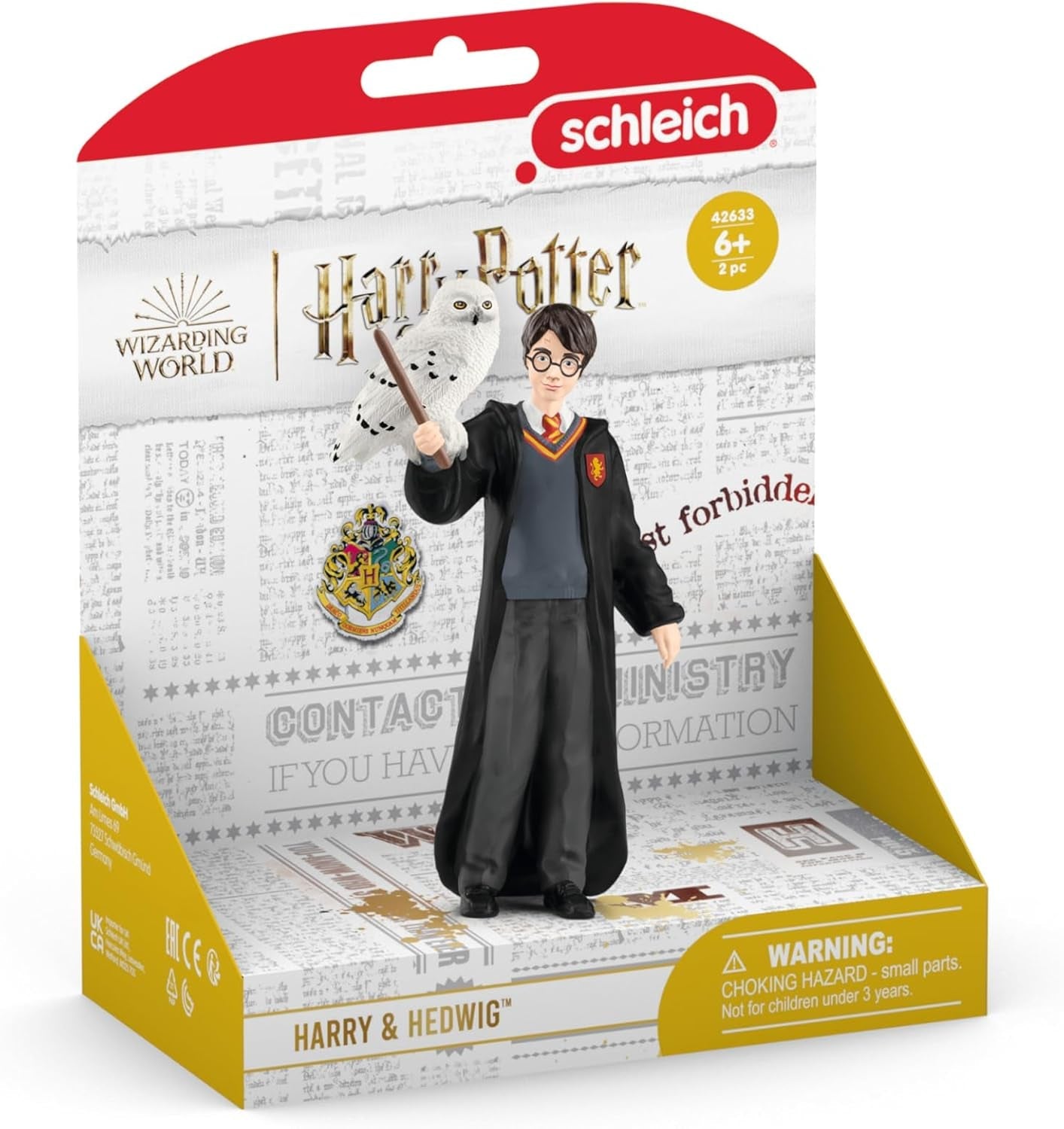 Schleich 42633 Harry Potter & Hedwig, Od 6 let, HARRY POTTER - Figurka, 4 X 2,5 X 10 cm, Multicolor/Ocean Tides Akční figurky Naty Shop