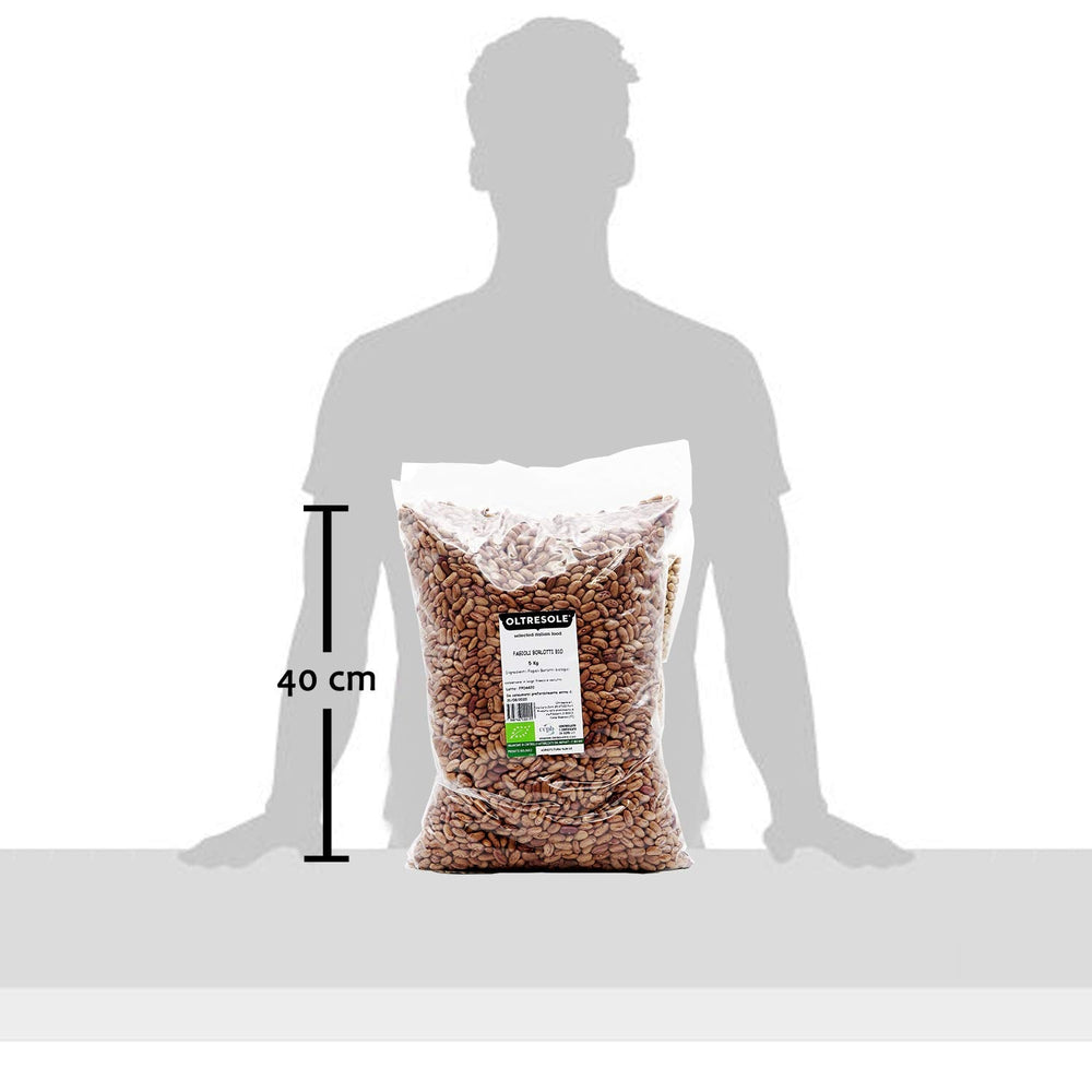 , Bio fazole borlotti 5 kg, bio sušené luštěniny z kontrolovaného pěstování, Cereálie Naty Shop