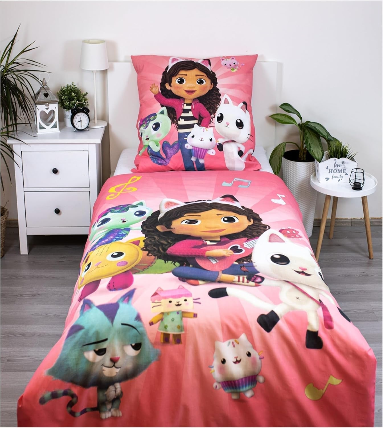 Dětské povlečení, filmy a kreslené filmy, oboustranné, bavlněné Povlečení - dětské Naty Shop Gabby'S Dollhouse