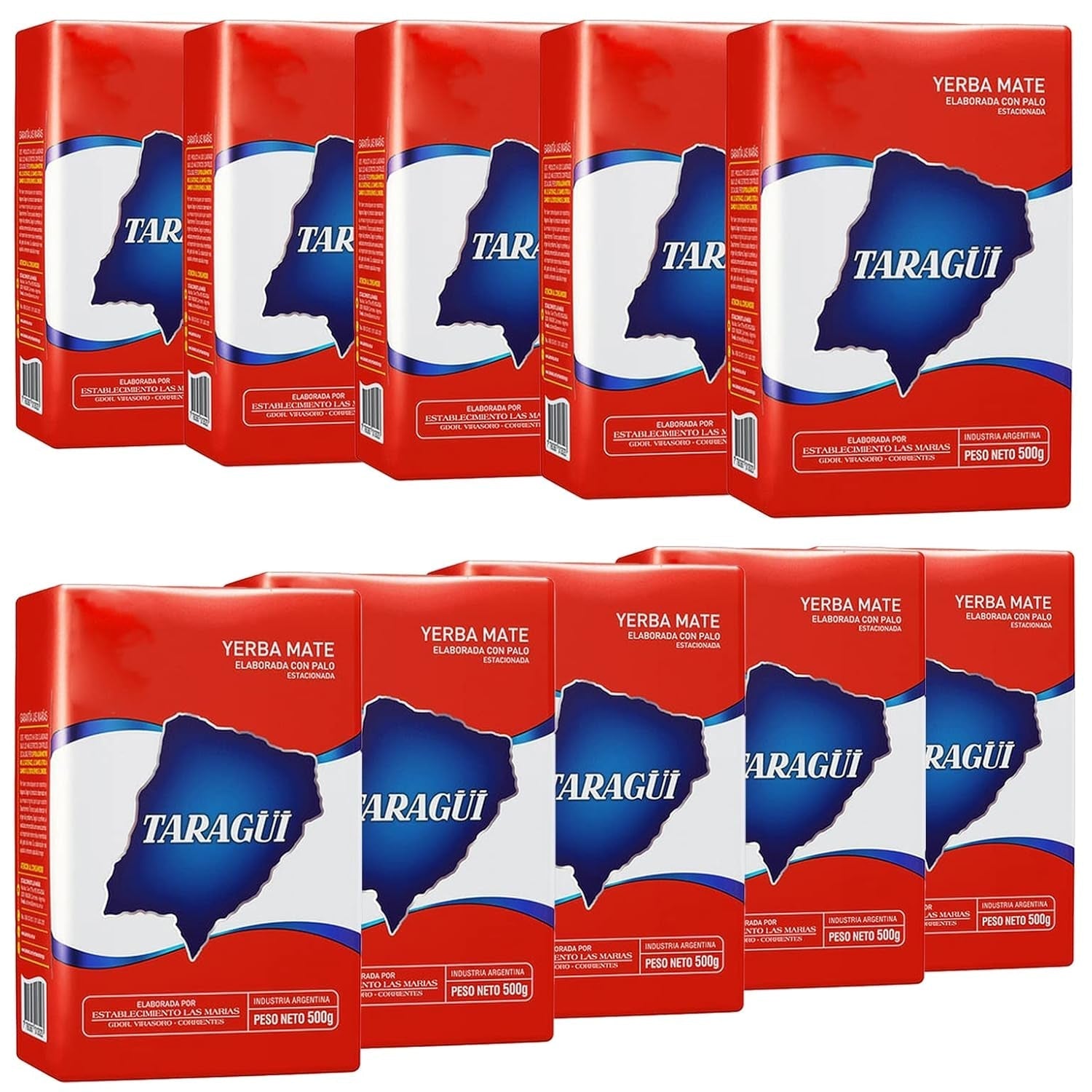 Ceai Taragui Yerba Mate Elaborada Con Palo 1 kg | Ceai mate din Argentina - Perioada de maturare este de 12 luni | Băutură detoxifiantă și energizantă