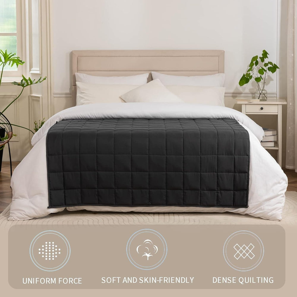 Good Nite Weighted deka pro dospělé Těžká deka pro klidné smysly Šedá 8 Kg 150 X 200 Cm Přikrývky a přikrývky Naty Shop