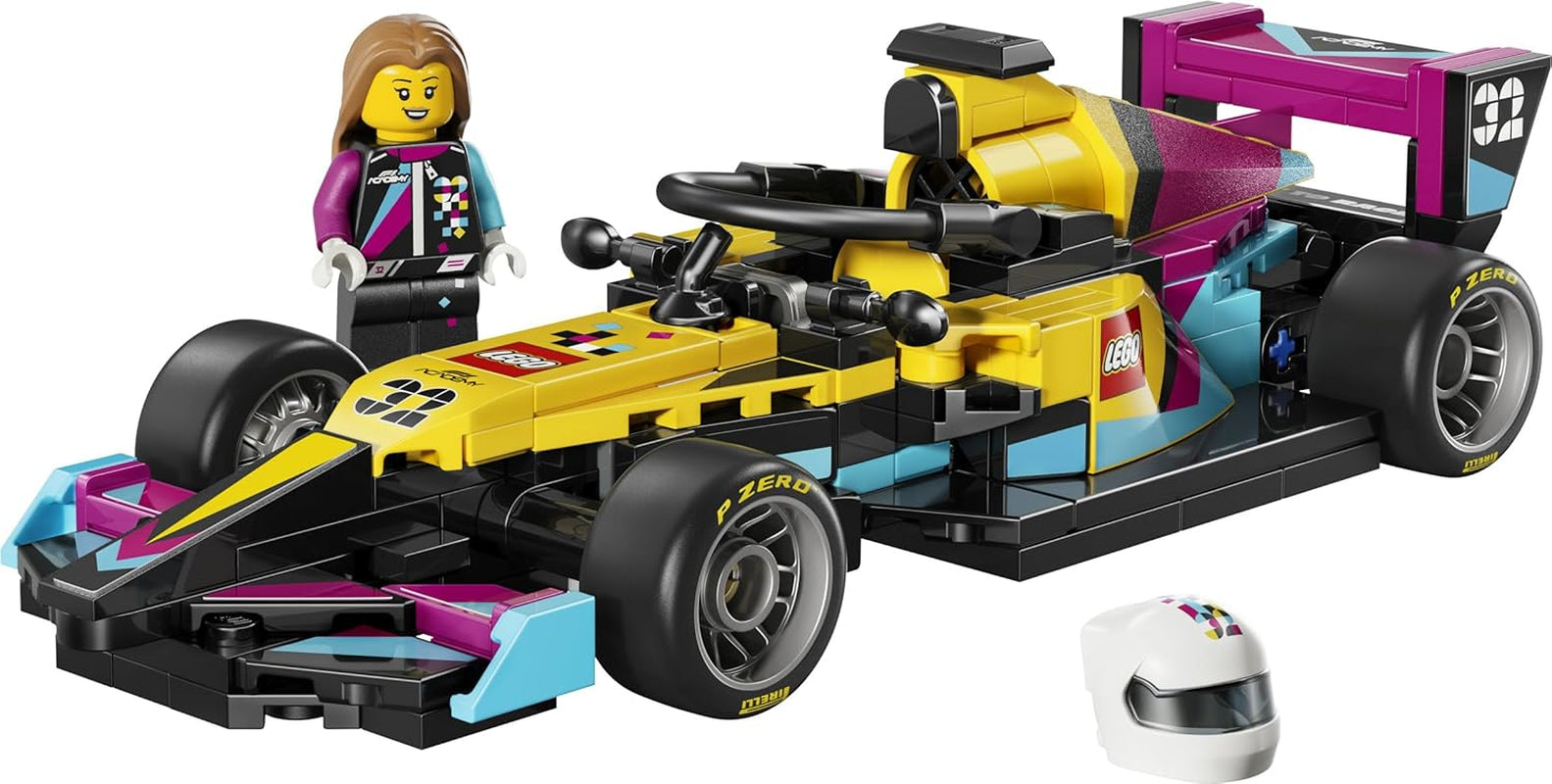 LEGO Speed ​​​​Champions F1 ACADEMY Rennwagen - Spielzeug Modellauto - Mit Formel 1 Rennfahrerin Minifigur - Geschenk für Mädchen, Jungen & Erwachsene Fans ab 10 Jahren - 77258
