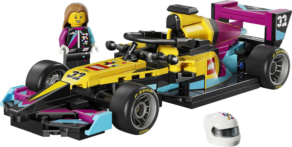 LEGO Speed ​​​​Champions F1 ACADEMY Rennwagen - Spielzeug Modellauto - Mit Formel 1 Rennfahrerin Minifigur - Geschenk für Mädchen, Jungen & Erwachsene Fans ab 10 Jahren - 77258