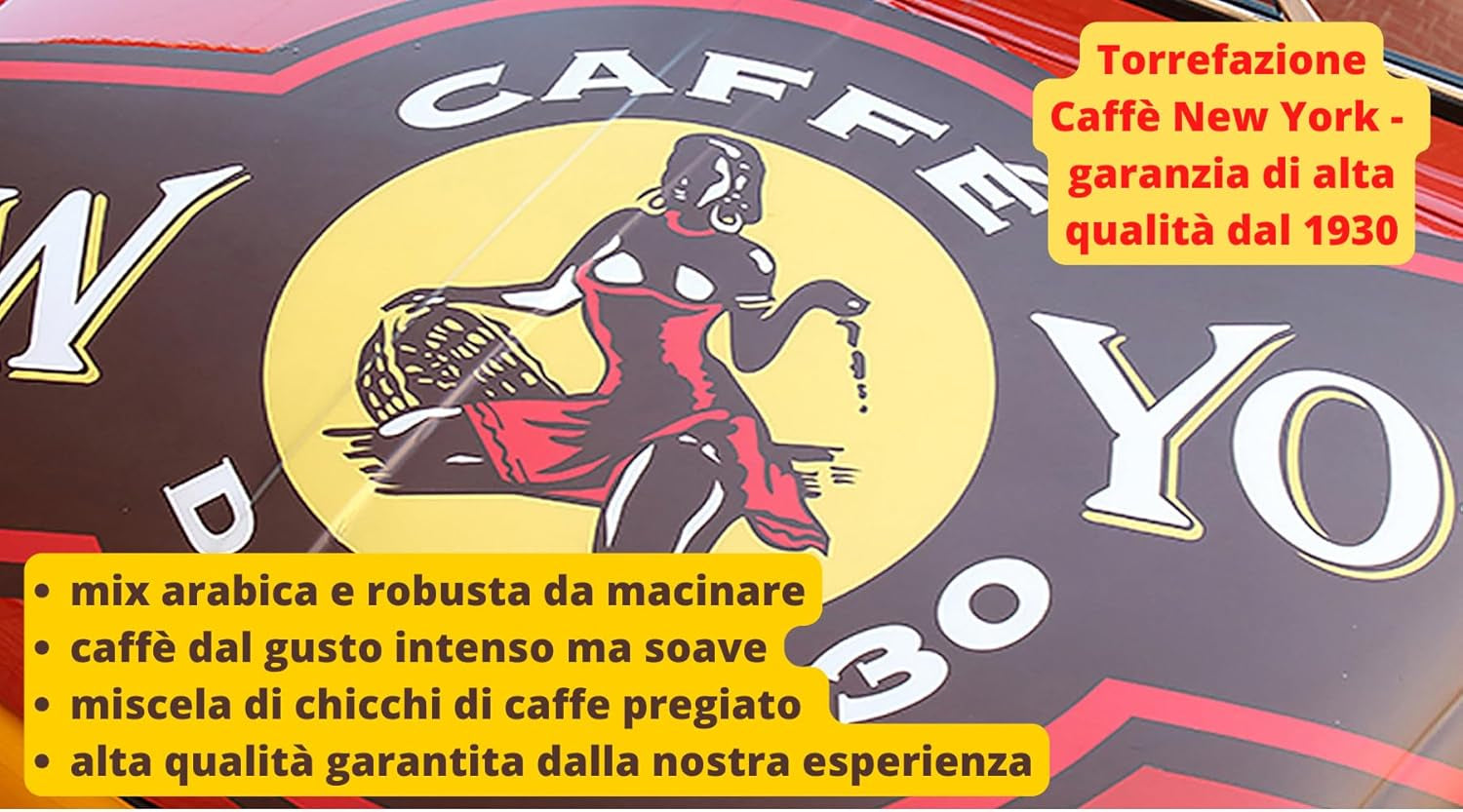 Caffè New York - XXXX - Cafea boabe întregi - 500g