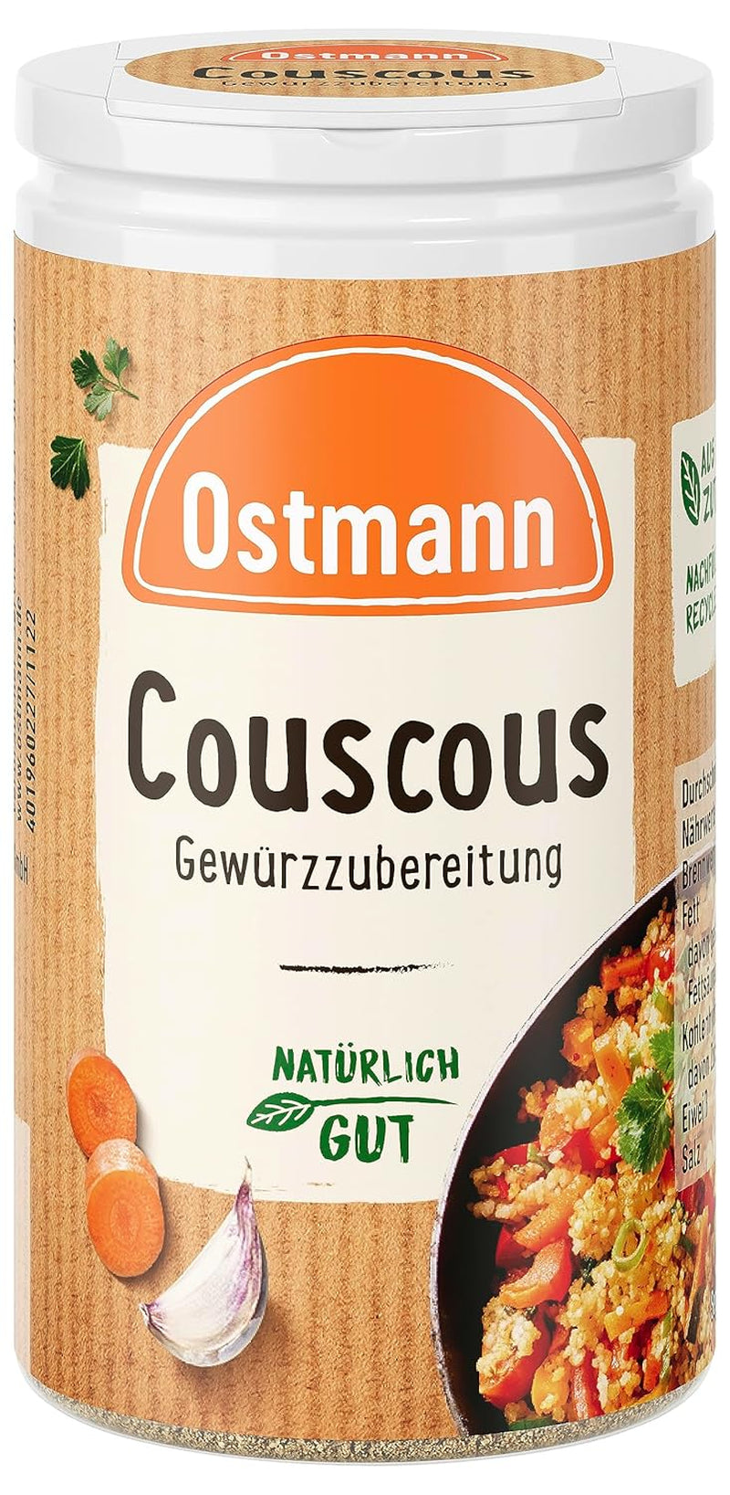 Ostmann Gewürze kuskus Gewürzzubereitung, 50 g (Verpackungsdesign kann deweichen)
