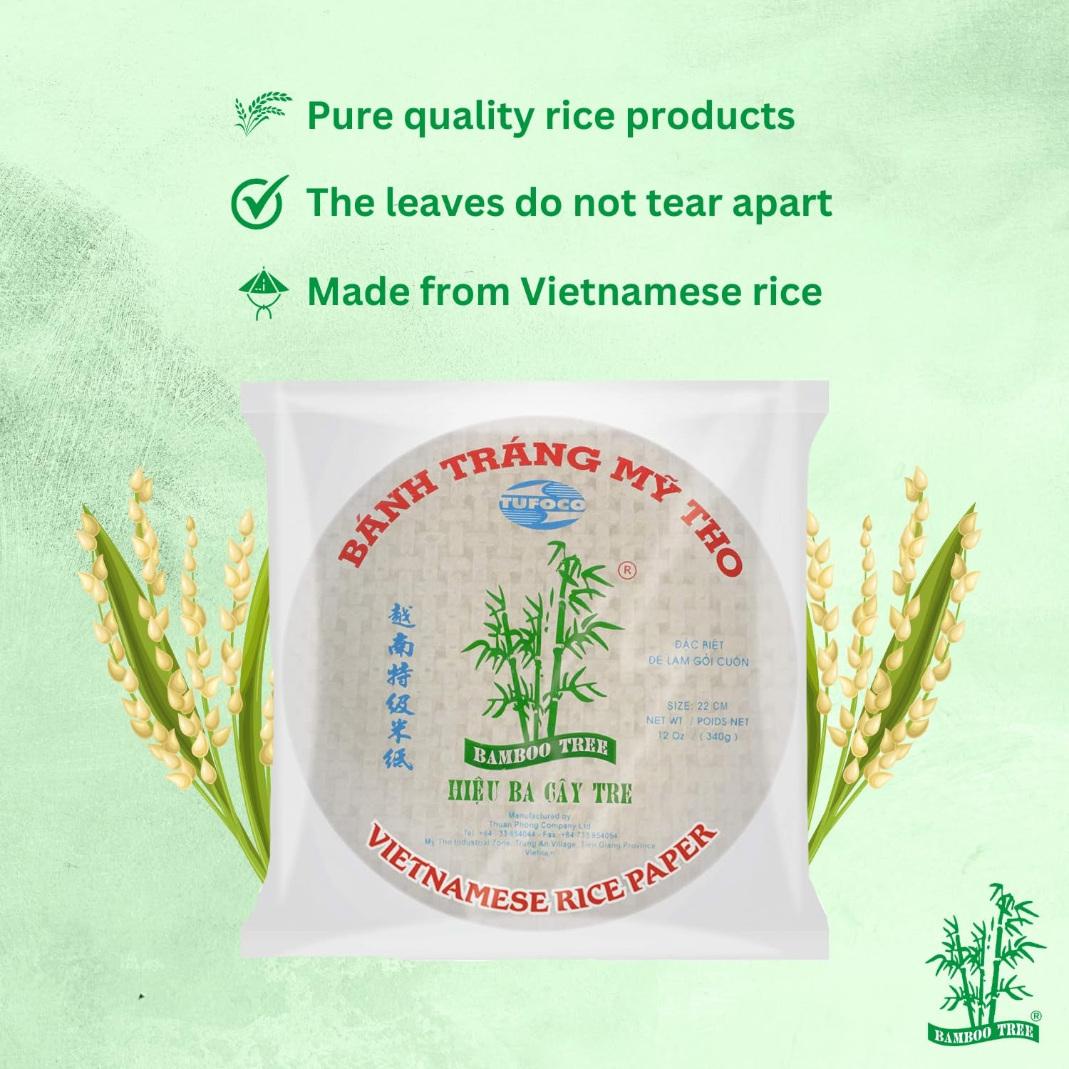 BAMBUSOVÝ STROM - Rýžový papír 31 cm. (Letní závitky) - 1 x 340 gr