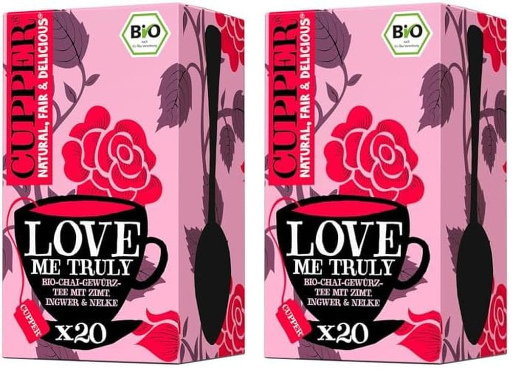 Cupper Ceai de fructe organic Cranberry Rasperry, 20 pliculețe de ceai nealbite, ecologic, comerț echitabil