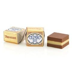 Venchi - Cremini 1878 - Třívrstvá čokoláda s gianduja s mléčnou a mandlovou pastou, "Piemontese Hazelnuts CHZO", 1 kg, bez lepku, bez barviv a bez konzervantů