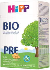 Bio kojenecké mléko HiPP PRE (4 x 600 g), od narození, obsahuje pouze laktózu jako sacharid v nejlepší bio kvalitě
