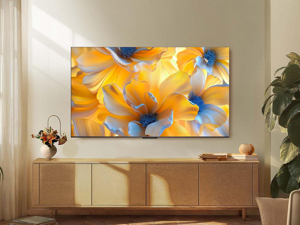 Televizor LED mini TCL 50C61KS QLED, 50 de inci, rezoluție 4K HDR Premium, Dolby Vision și Atmos, sunet Onkyo 2.0, Smart TV cu Google TV, Game Master, HDMI 2.1, AirPlay 2, Google Assistant și Alexa