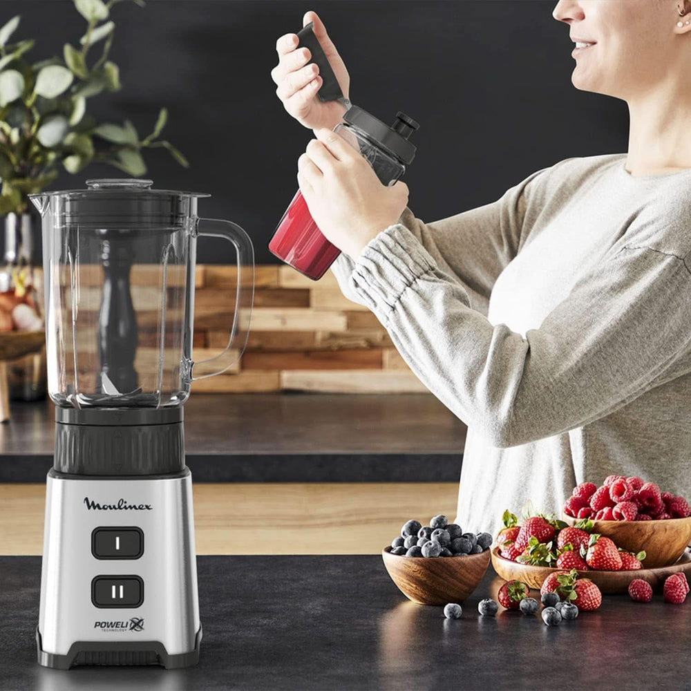 Mixér Pulseo LM17GD, 400 W, 4 nože, 700 Ml, Přenosná nádoba 600 Ml Kuchyně Naty Shop