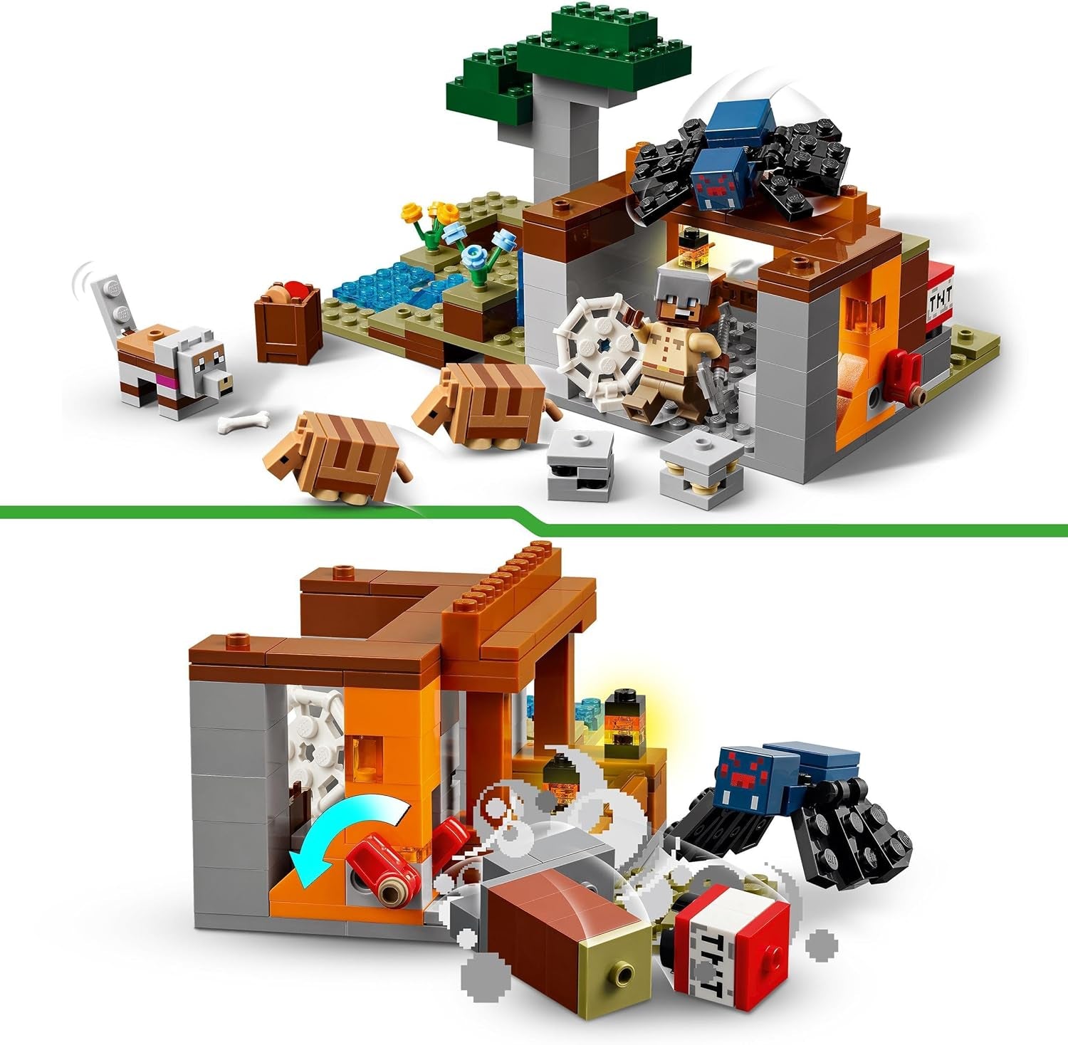 LEGO Minecraft Dungeon Mine Expedition Videohra Sada minifigurek Stavění postav Dárek pro chlapce a dívky 8 let 21269 Stavebnice Besuche den LEGO-Store