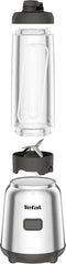 Tefal BL15FD Mix Und Move Mini-Standmixer, 300 Watt, 2 Flaschen To-Go in Premium Tritan, Kompaktes Design, Einfach Zu Reinigen, Abnehmbare Klingen, Einknopfbedienung, Silber/Grau Mama si Copilul Naty Shop