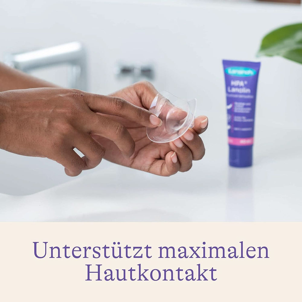 Lansinoh Stillhütchen 24 Mm (Größe 2), 2 Stück Inkl. Úložný box - Angenehmes Tragegefühl - Trotz Anlegeschwierigkeiten Weiter Stillen Příslušenství Jídlo a kojení Bebe Naty Shop