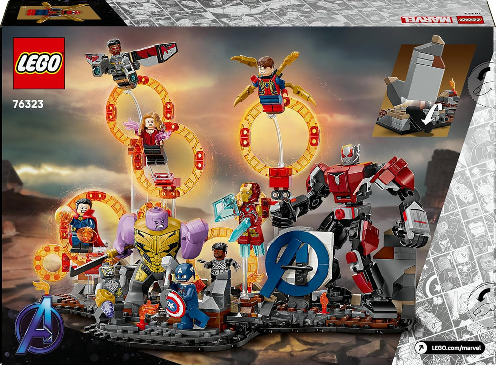 LEGO ǀ Marvel Avengers: Endgame Letzter Showdown - Bauspielzeug s 10 minifigurkami, darunter Captain America, Iron Man, Black Panther & Dr. Strange - Kreatives Geschenk für Jungen und Mädchen 76323