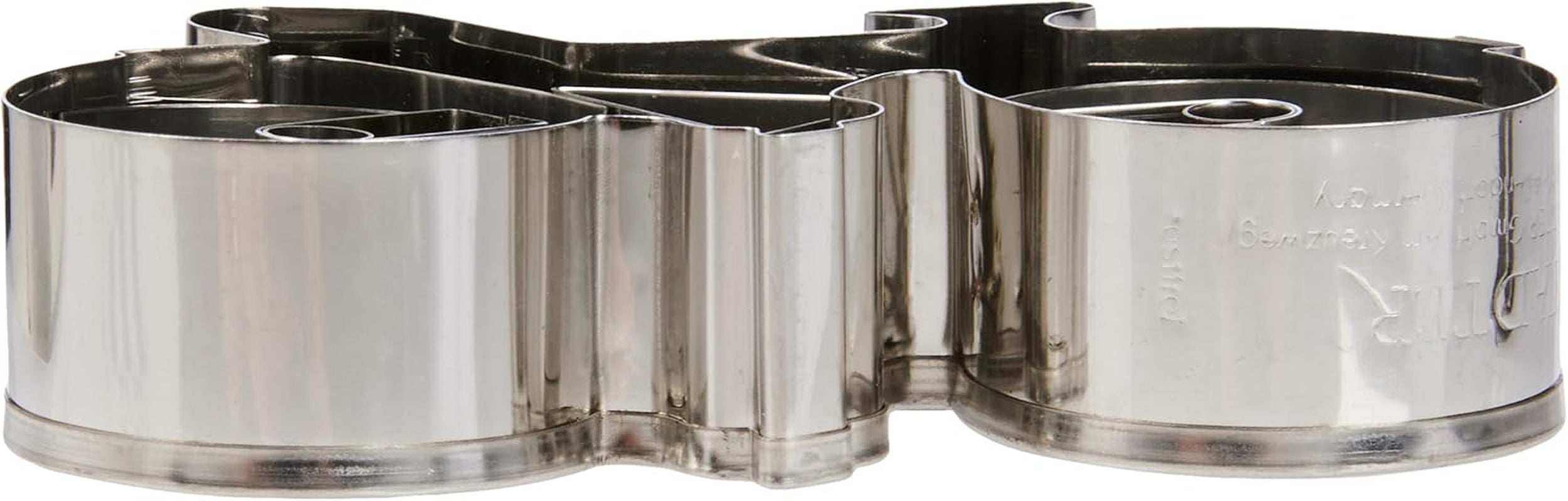 Formă de biscuiți Städter, oțel inoxidabil, bicicletă, 9 x 30 x 30 cm, argintie