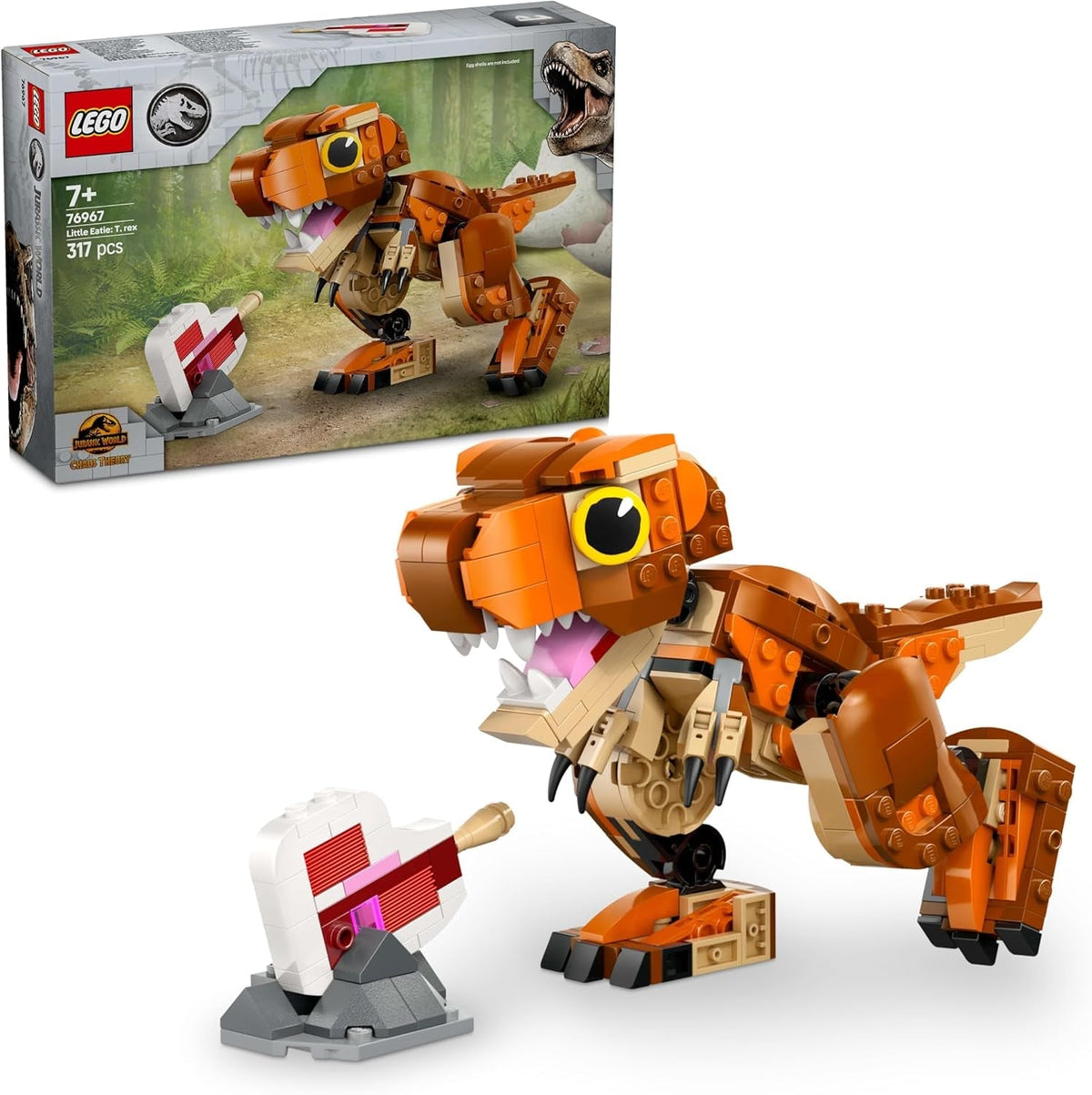 LEGO Jurassic World Little Eatie: Stavebnice T. Rex pro chlapce a dívky 7letá stavebnice dinosaura Dětský dárkový model s pohyblivými ústy, hlavou a ocasem 76967 Stavebnice Besuche den LEGO-Store Výchozí název