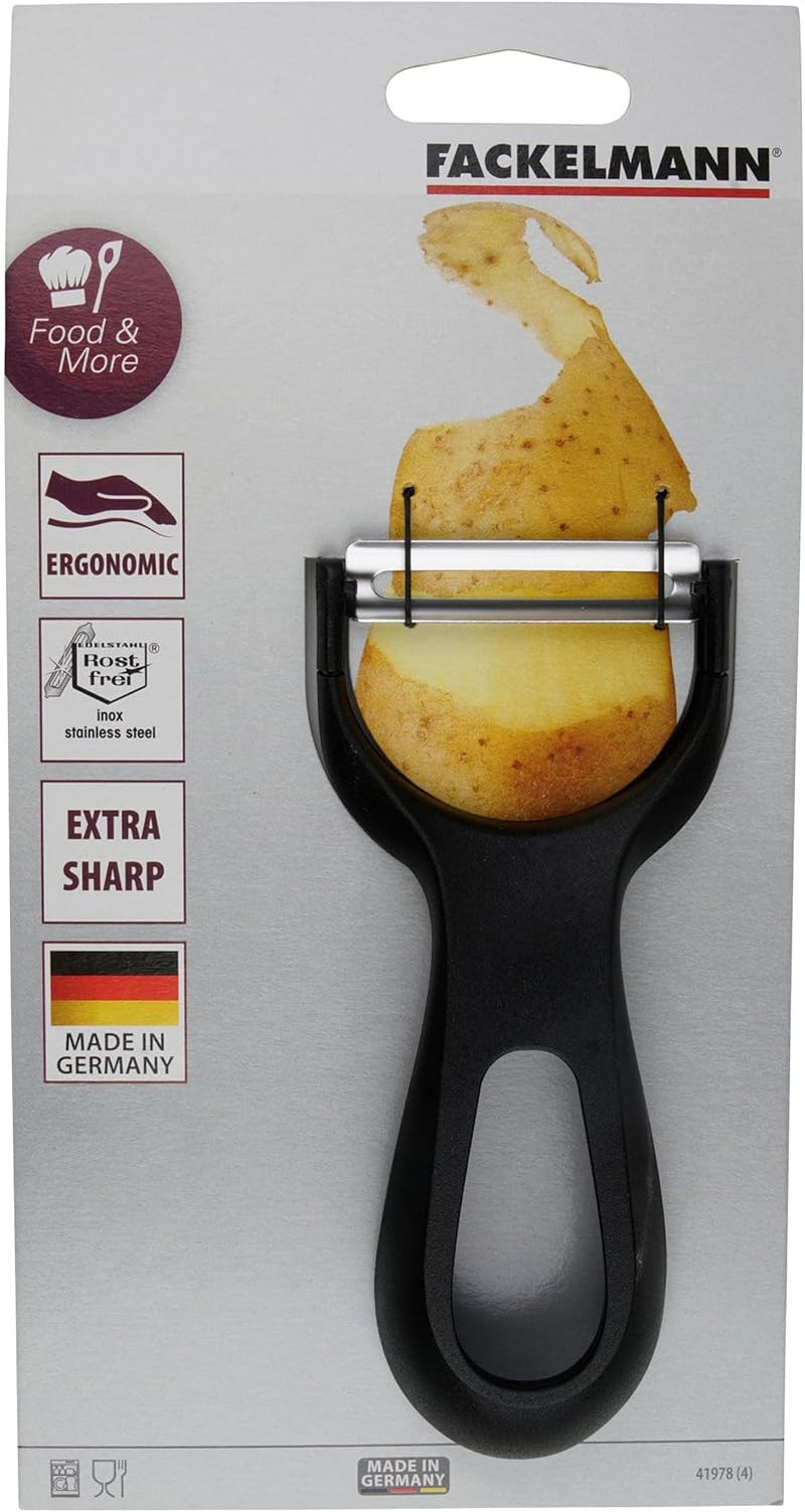 Fackelmann Peeler 13.5 cm, Peeler cu mâner foarte ergonomic și ușor Peeler Naty Shop