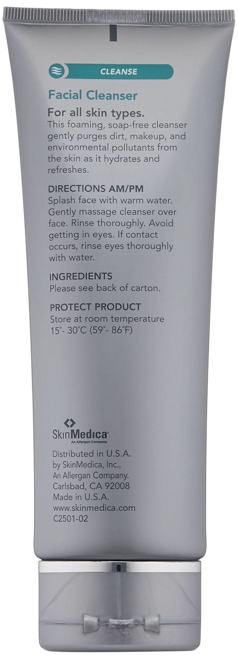 SkinMedica Facial Cleanser - spumă de curățare pentru pielea normală sau uscată și perfectă ca demachiant Naty Shop